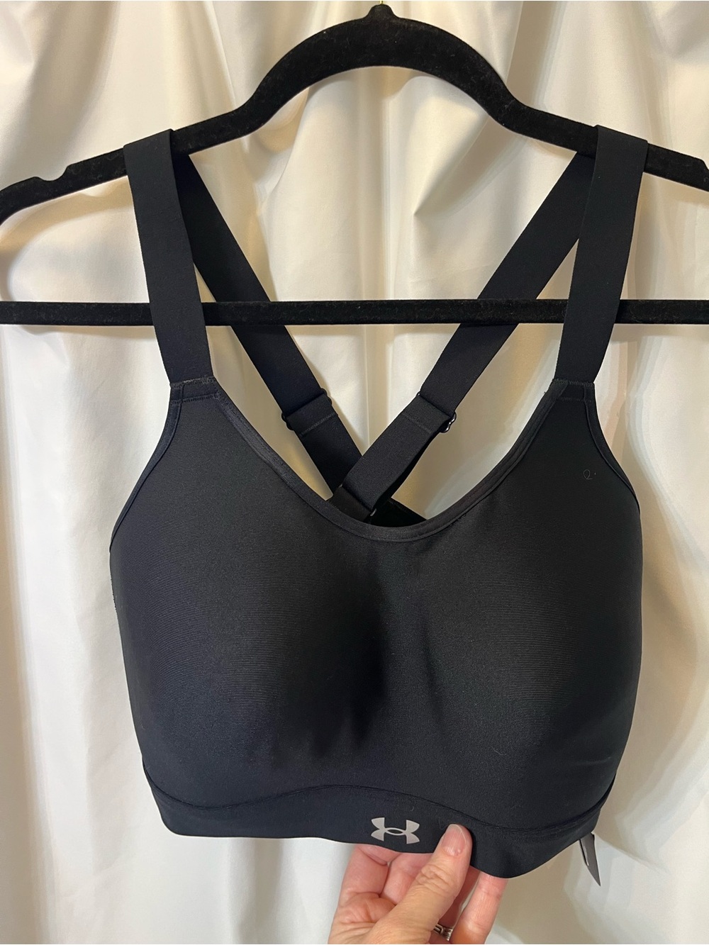 Under Armour Black Crisscross Medium-Impact Sports Bra